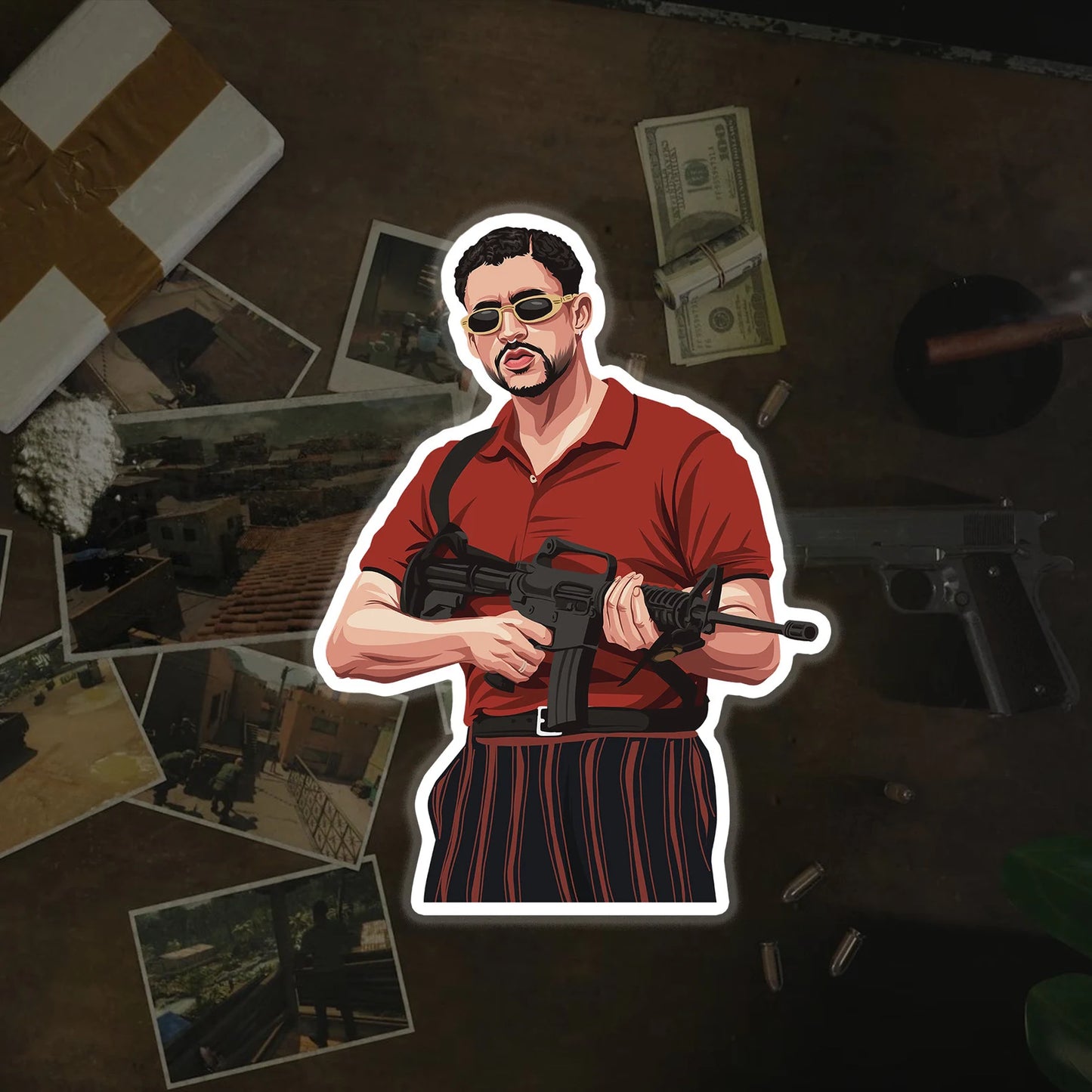 Bad Bunny Narcos Sticker