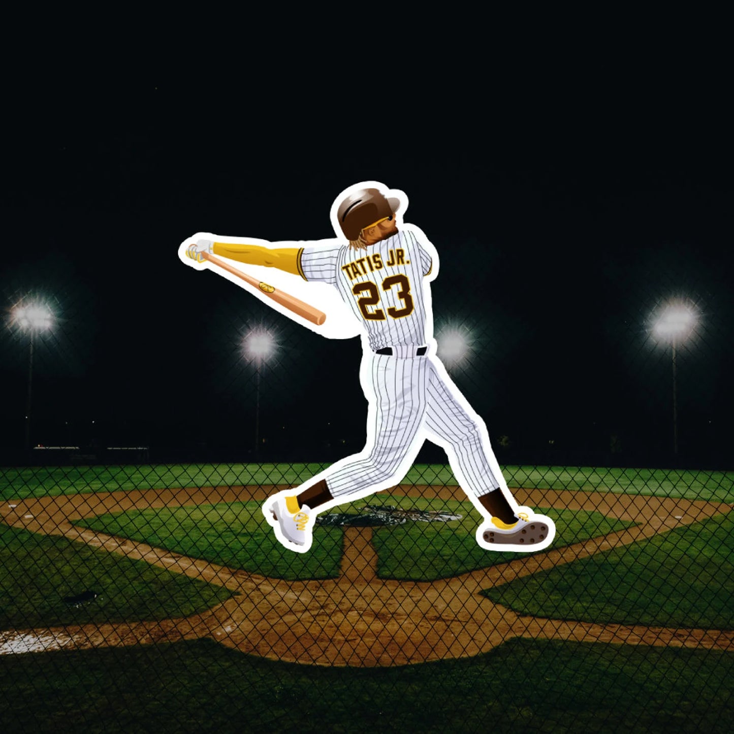 Swinging Tatis Jr Sticker
