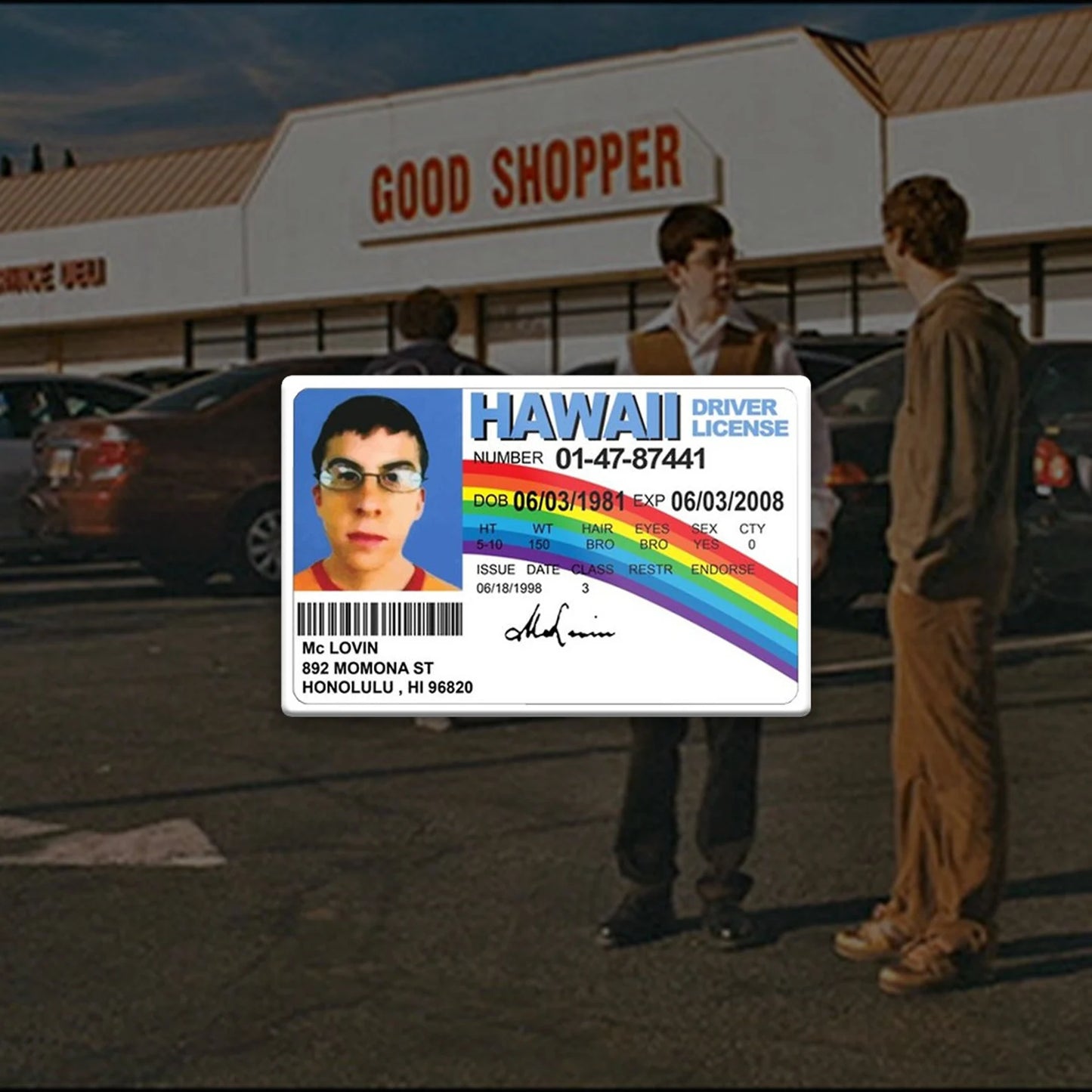 McLovin ID Sticker